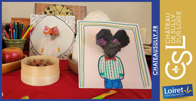 Atelier créatif « Portraits d’animaux écolo » au Château de Sully-sur-Loire (Sully-sur-Loire)
