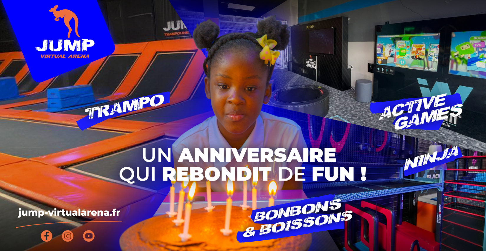 anniversaire d'enfants chez Jump virtual Arena à Orléans
