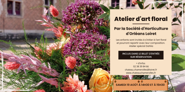 Atelier d'art floral "Autour du Dahlia" au château de Chamerolles