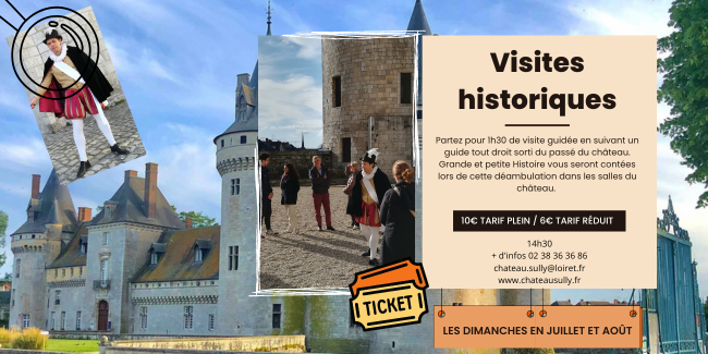 Visites historiques au château de Sully-sur-Loire