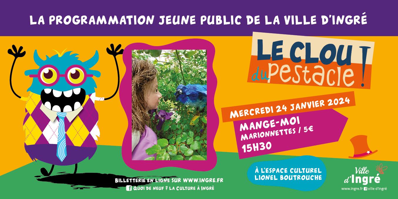 Mange-moi, spectacle jeune public Espace Culturel Lionel Boutrouche, Ingré