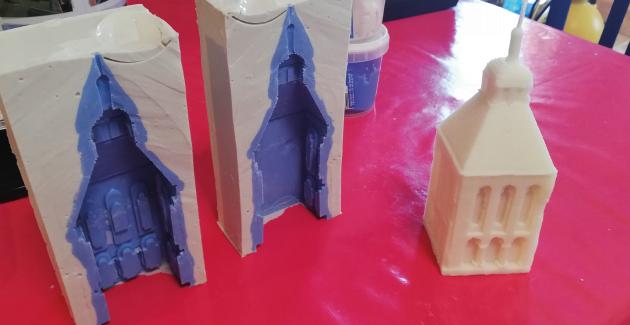 Atelier fabrication de bougies au Belvédère du Val de Sully