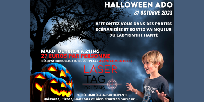 Halloween spécial Ados chez Laser Tag Orléans