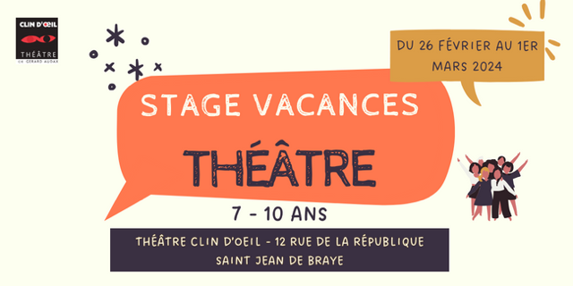 Stage de théâtre à Saint-Jean-de-Braye