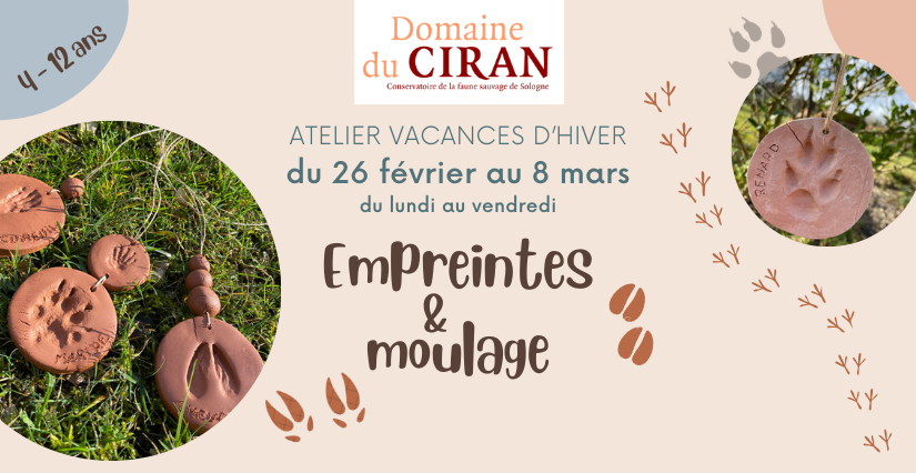 Atelier "Empreintes & moulage" au Domaine du Ciran