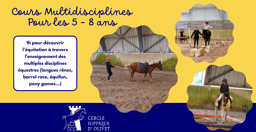 Equitation enfant au Cercle Hippique d'Olivet