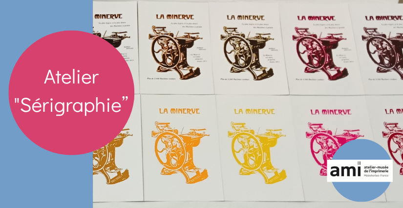 Atelier Ecole | Sérigraphie "Des machines d'imprimerie..." 