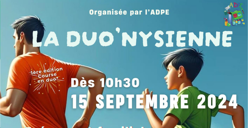 La Duo'Nysienne : course enfants en duo à Saint-Denis-en-Val