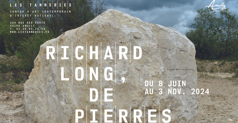 Exposition "Richard Long, de pierres " au centre d'art contemporain Les Tanneries à Amilly