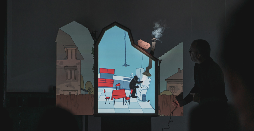 Crédit photo ©️Benoit_Sanson "La Maison la Nuit" : théâtre de marionnettes jeune public à La-Chapelle-Saint-Mesmin