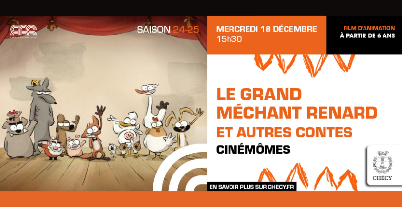 Le grand méchant renard et autres contes "Le grand méchant renard et autres contes", film d'animation jeune public à l'espace George Sand à Chécy