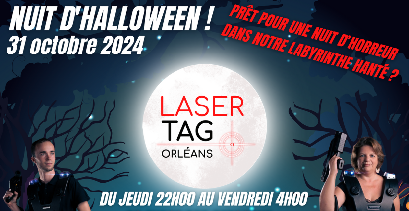 Nuit d'Halloween chez Laser Tag Orléans
