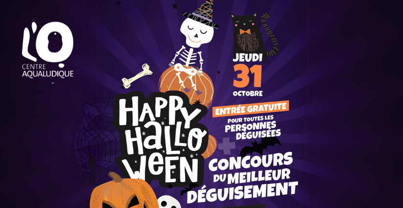 Halloween au centre Aqualudique L'O à Orléans