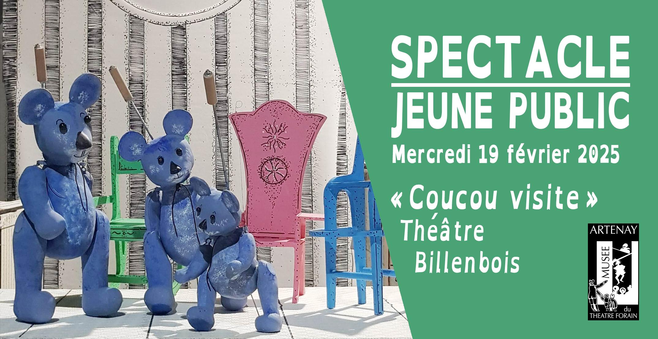 Spectacle jeune public « Coucou visite » par le Théâtre Billenbois au Musée du Théâtre Forain