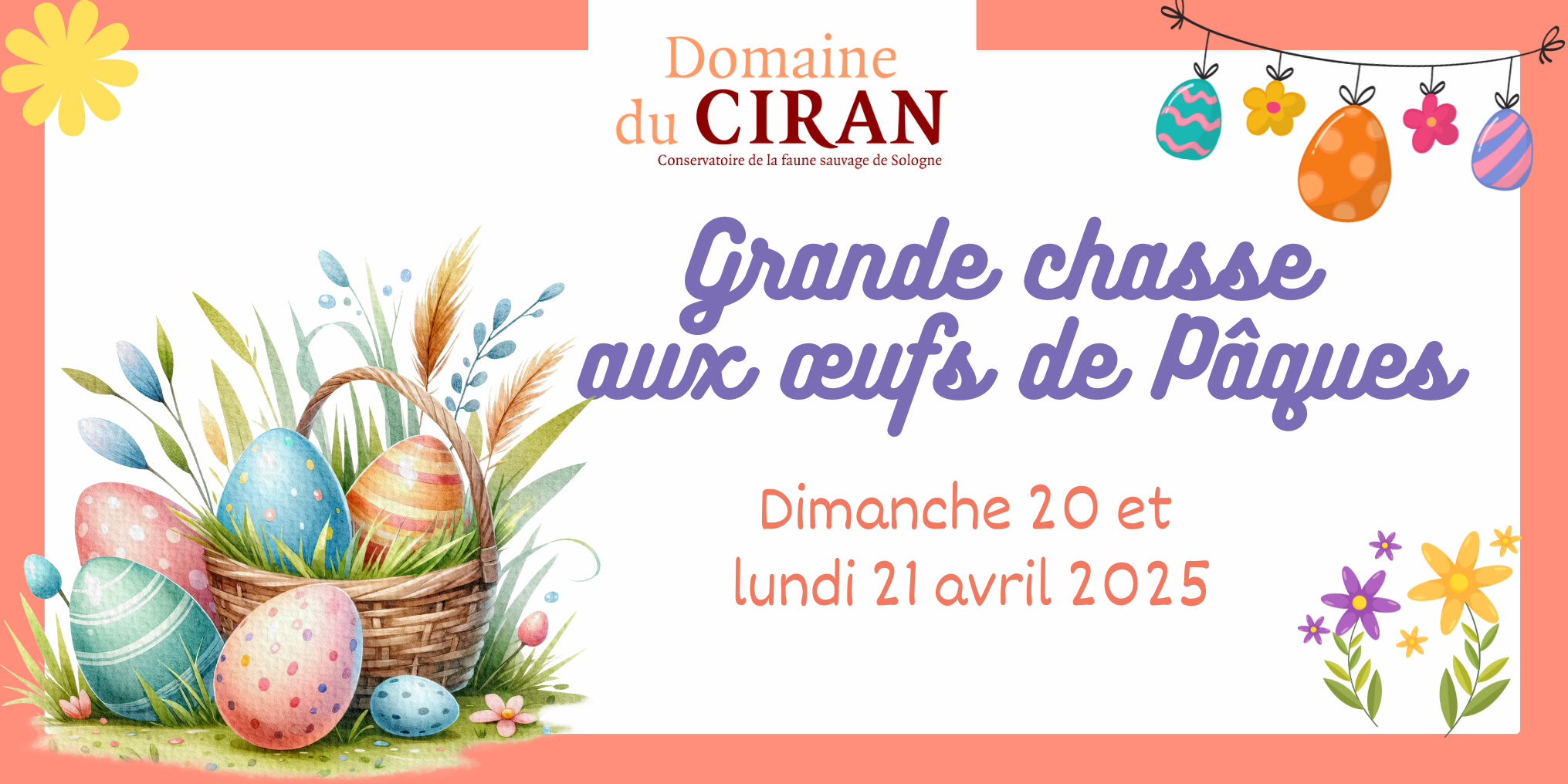 Chasse aux oeufs de Pâques au Domaine du Ciran