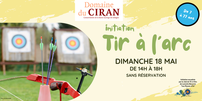 Initiation au tir à l’arc au Domaine du Ciran
