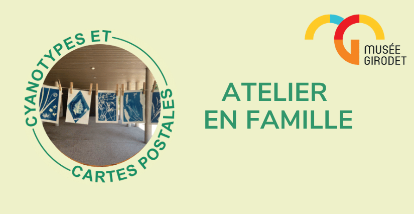 Atelier en famille "Cyanotypes et cartes postales" au Musée Girodet à Montargis