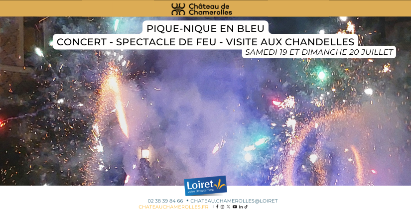 Pique-nique en bleu au château de Chamerolles Pique-nique en bleu au château de Chamerolles