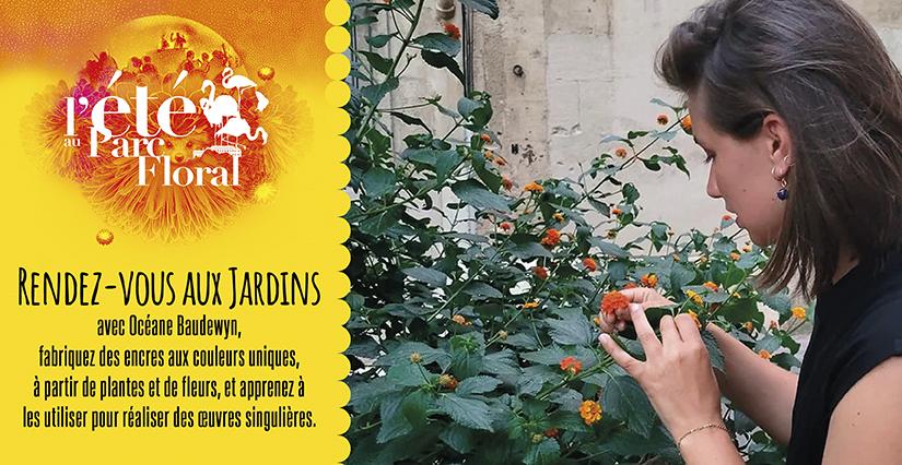 Animation de plein air "Atelier Encres végétales" au Parc Floral de la Source à Orléans