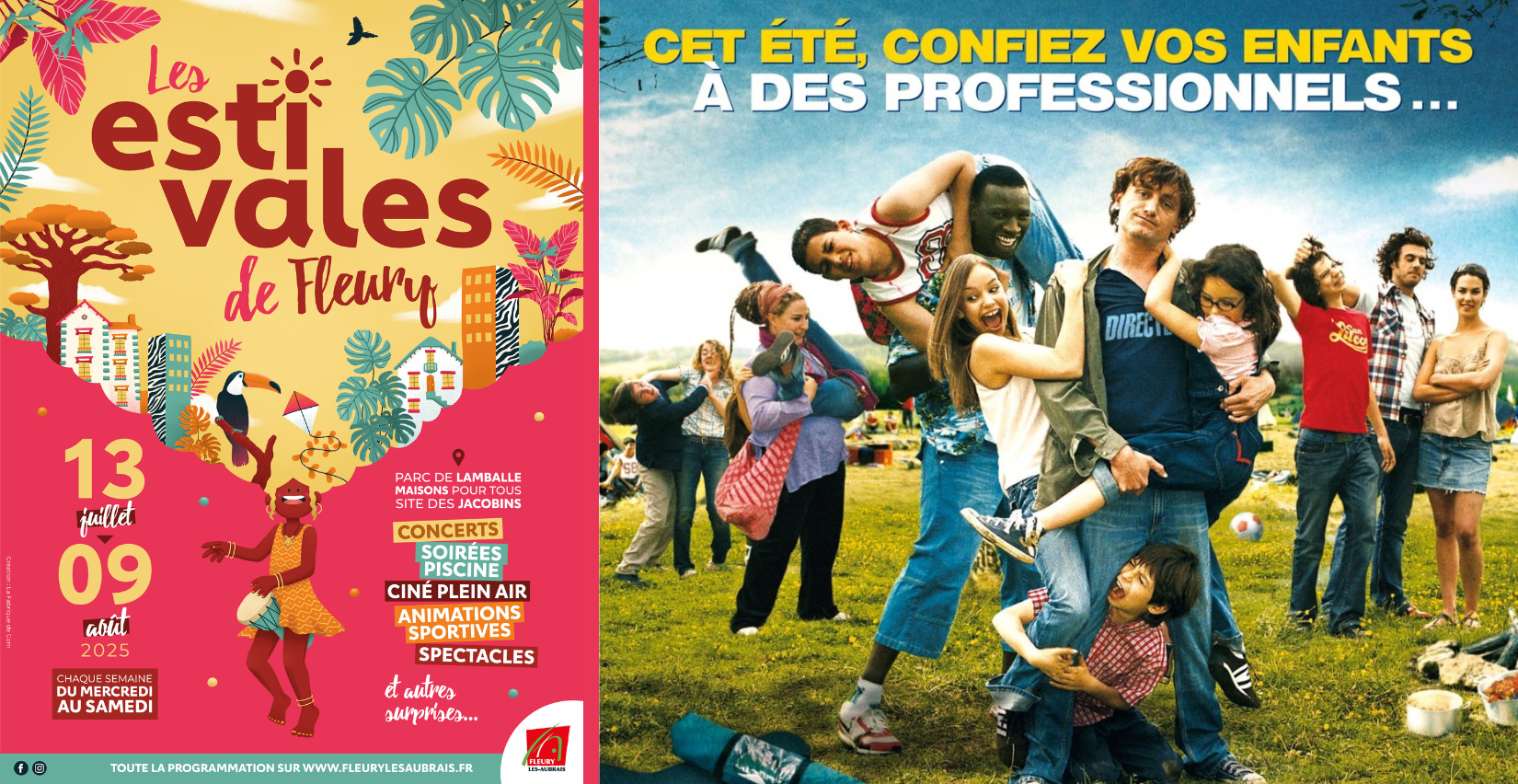 Ciné plein air "Nos jours heureux" – Projection gratuite à Fleury‑les‑Aubrais