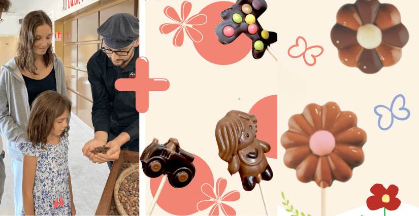  Visite guidée et atelier Sucettes à la chocolaterie Alex Olivier