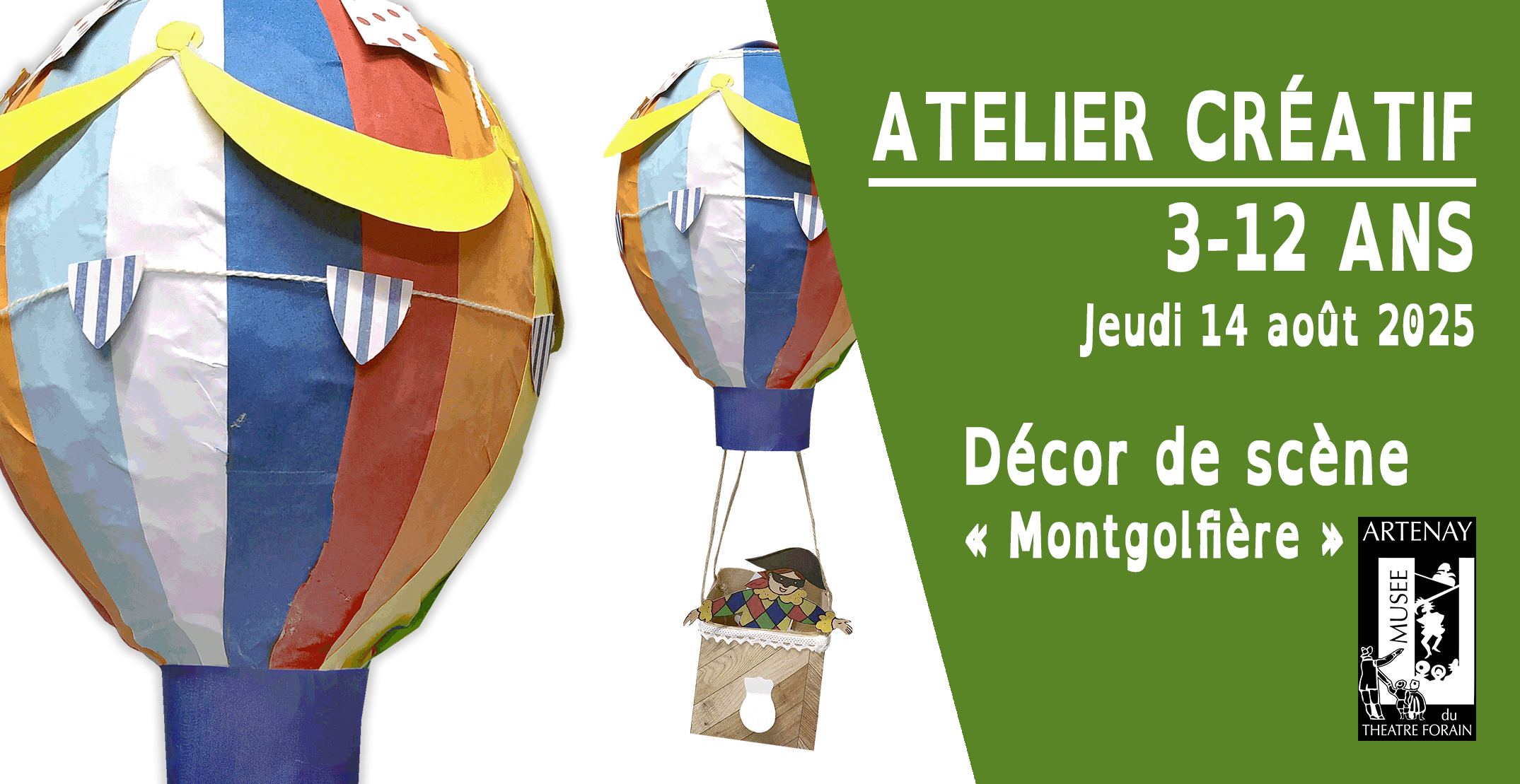 Atelier créatif – Décor "Montgolfière" au Musée du Théâtre Forain