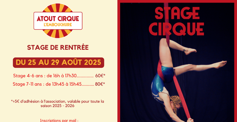 Stage de cirque "Atout cirque" à Baule