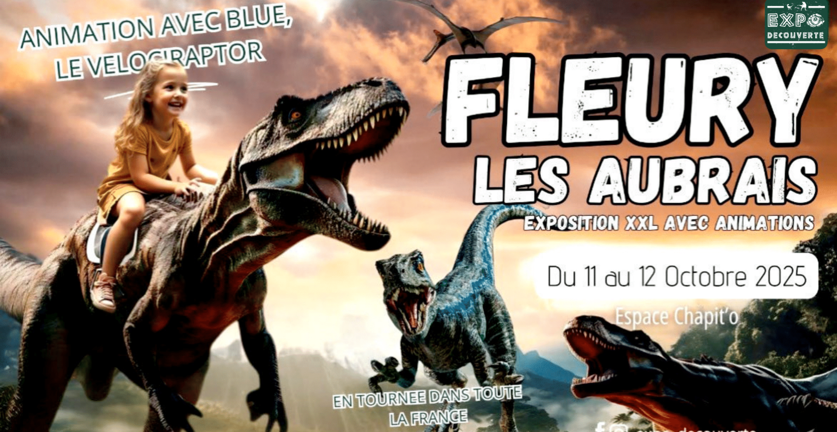 Exposition découverte : l'histoire des Dinosaures à Orléans