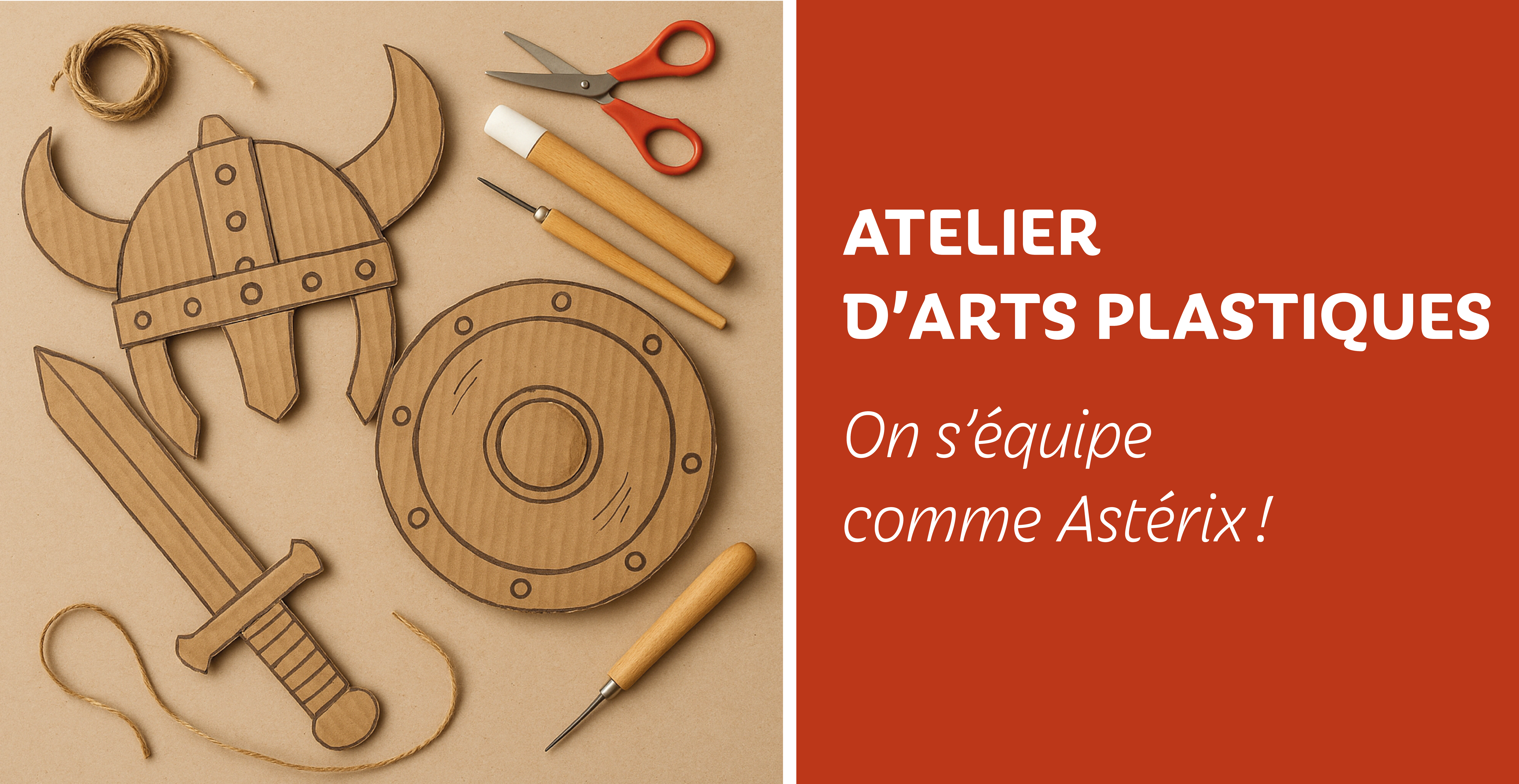 Atelier arts plastiques : On s’équipe comme Astérix ! – Médiathèque de Saint-Jean-de-Braye