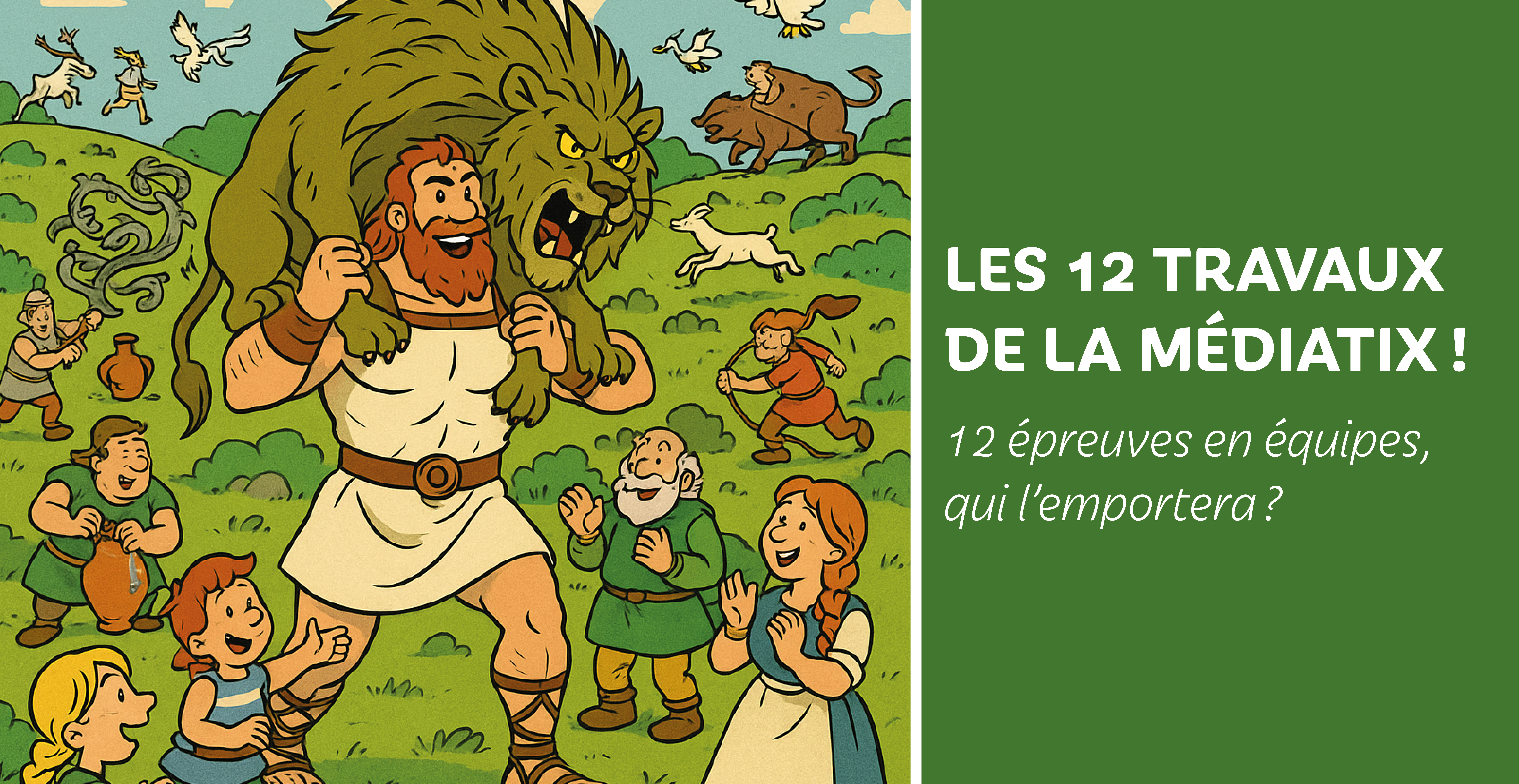 Les 12 travaux de la Médiatix – Médiathèque de Saint-Jean-de-Braye