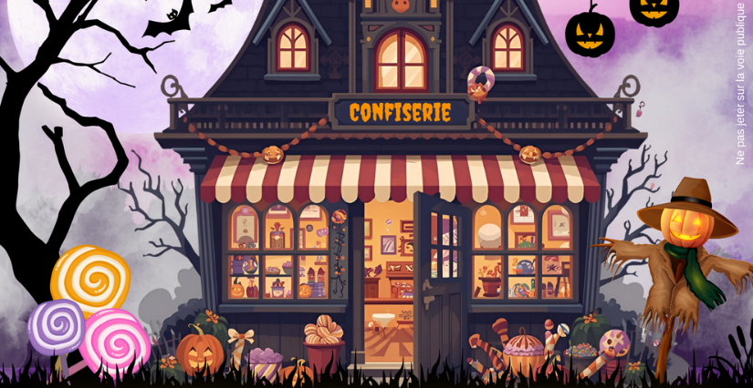 La confiserie maudite : menez l’enquête ! Halloween à Tigy 