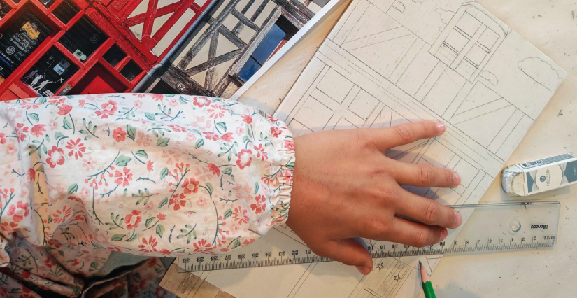 Atelier enfant Archi Ludique "Imagine la façade de ta maison" - Le Belvédère du Val de Sully