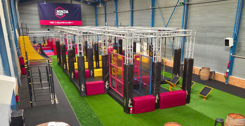 Se défouler toute la semaine au Ninja Park près d’Orléans : parc de loisirs indoor ouvert tous les jours jusqu'à 21h