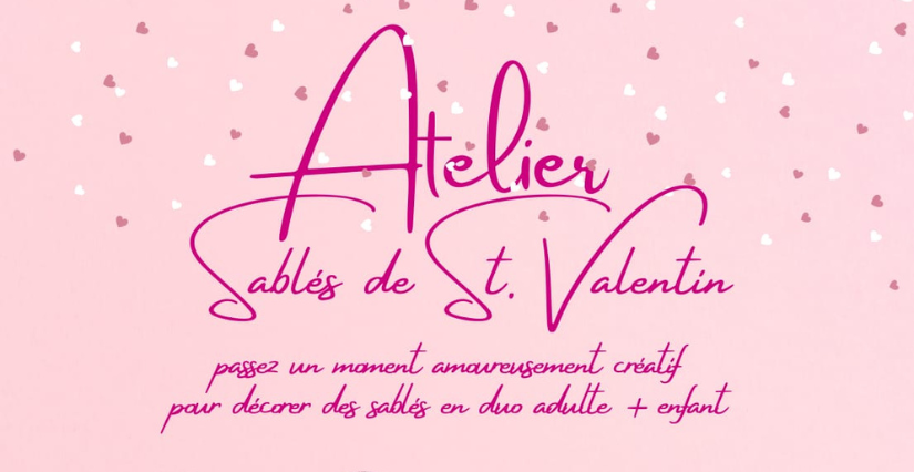 Atelier sablés de la Saint-Valentin – activité gourmande en duo - KréAtelier à Orléans