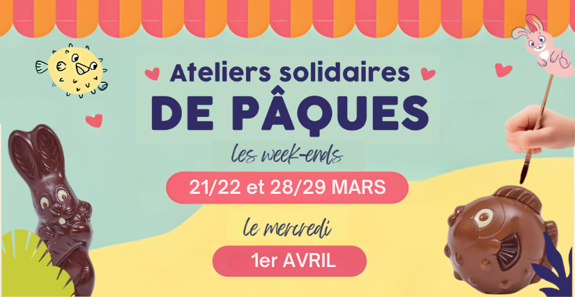 Ateliers Solidaires de Pâques à la chocolaterie Alex Olivier