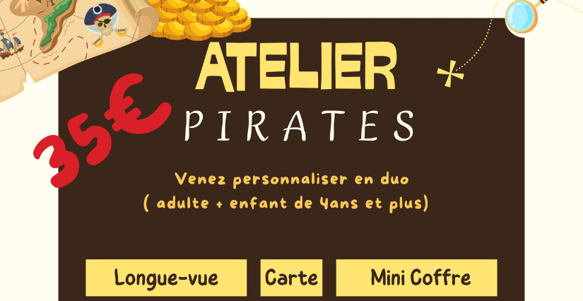 Atelier Pirates en duo | Kréatelier à Orléans