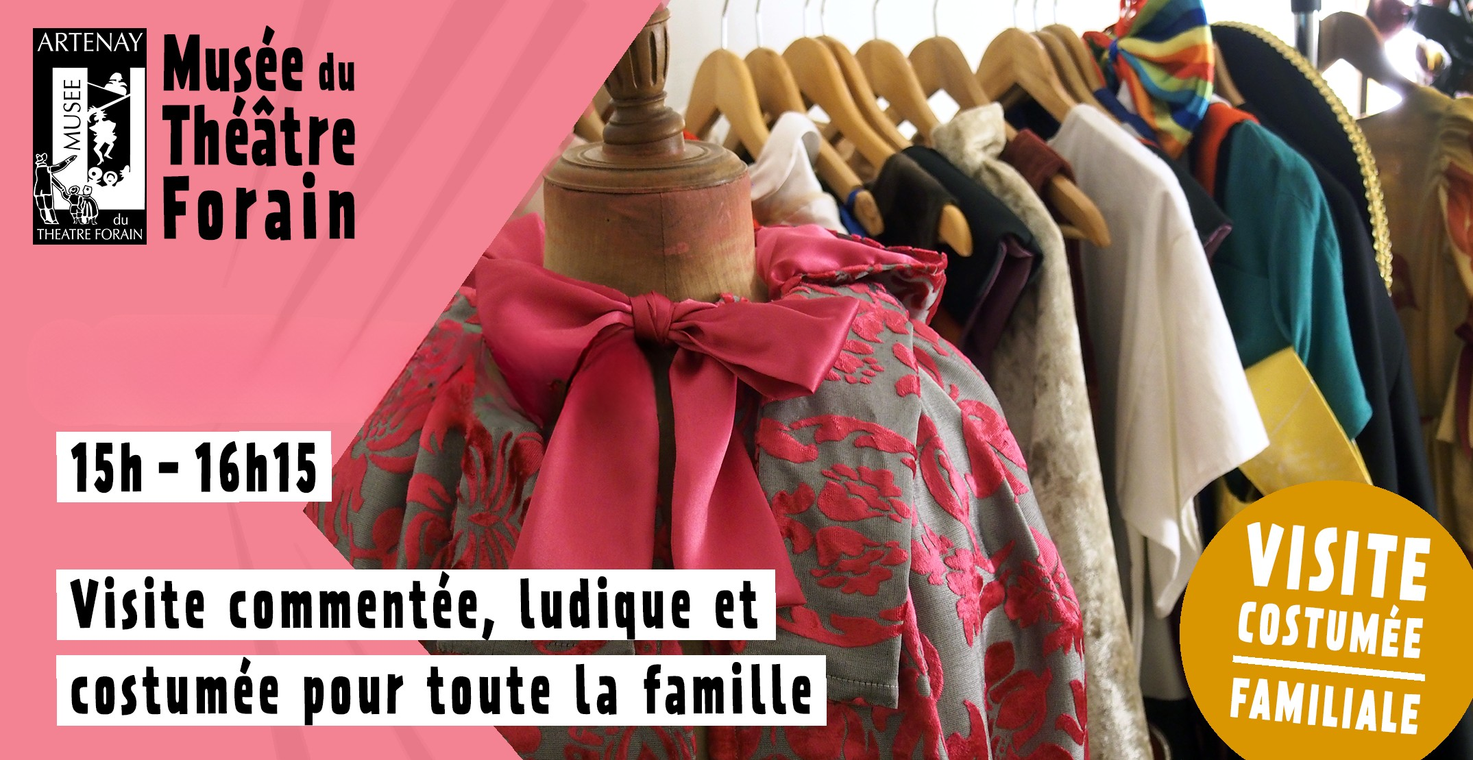 Visite costumée familiale thématique au Musée du Théâtre Forain
