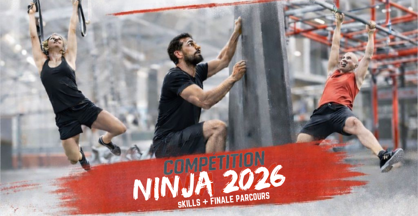 Compétition Ninja 2026 au Ninja Park Orléans (Saint-Jean-de-Braye)