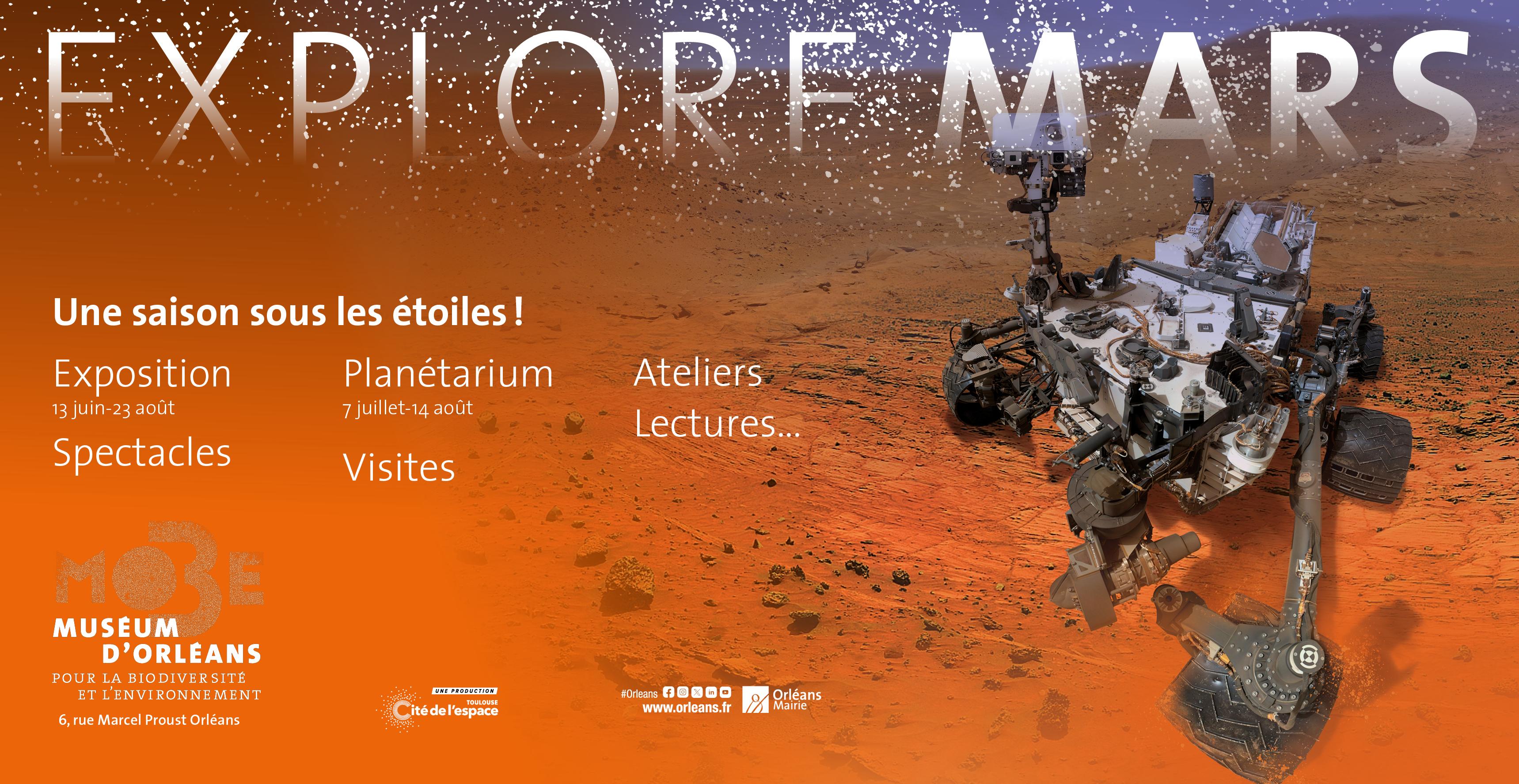 Exposition "Explore Mars" au MOBE (Muséum d'Orléans)