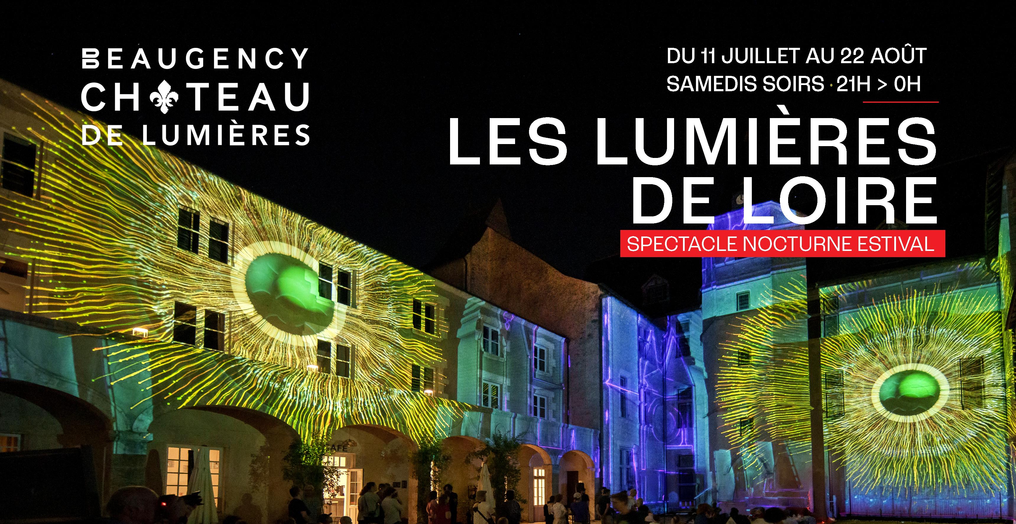 Lumières de Loire - visite nocturne immersive au Château de Lumières de Beaugency