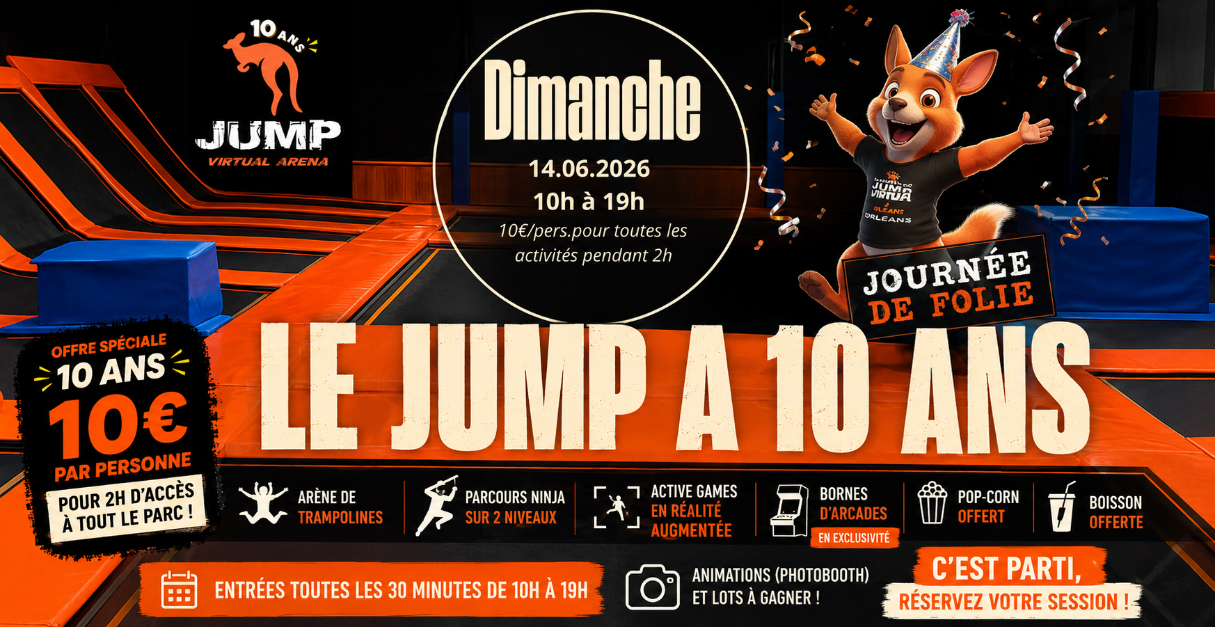 Les 10 ans du Jump Virtual Arena à Orléans
