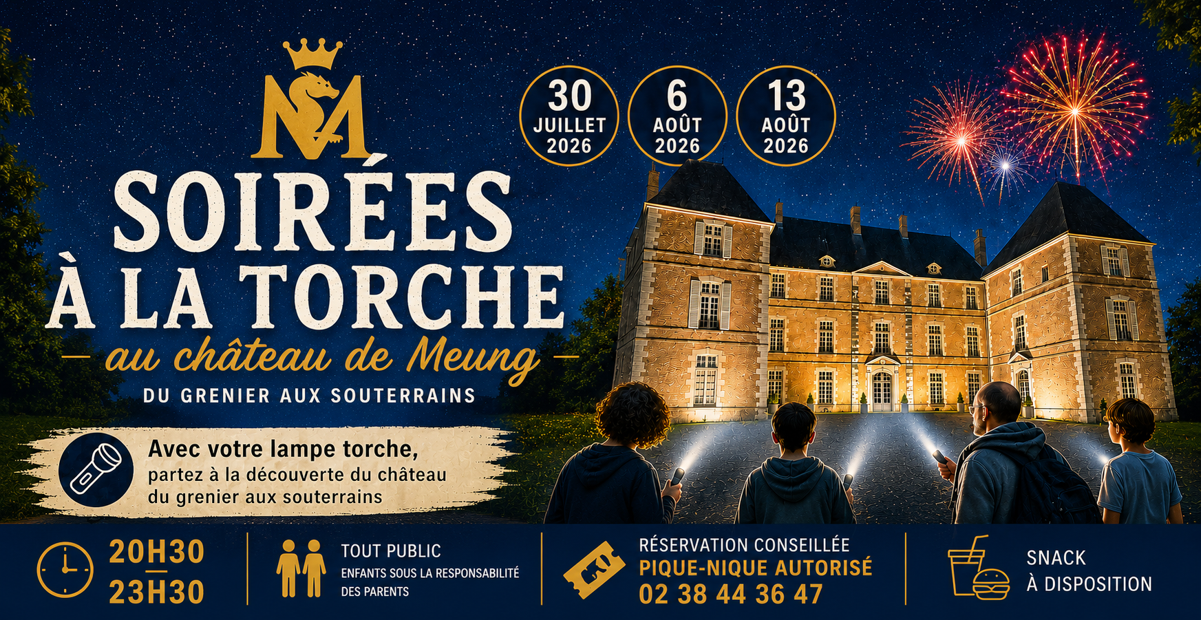 Nuits d'été : Soirées à la torche au Château de Meung-sur-Loire