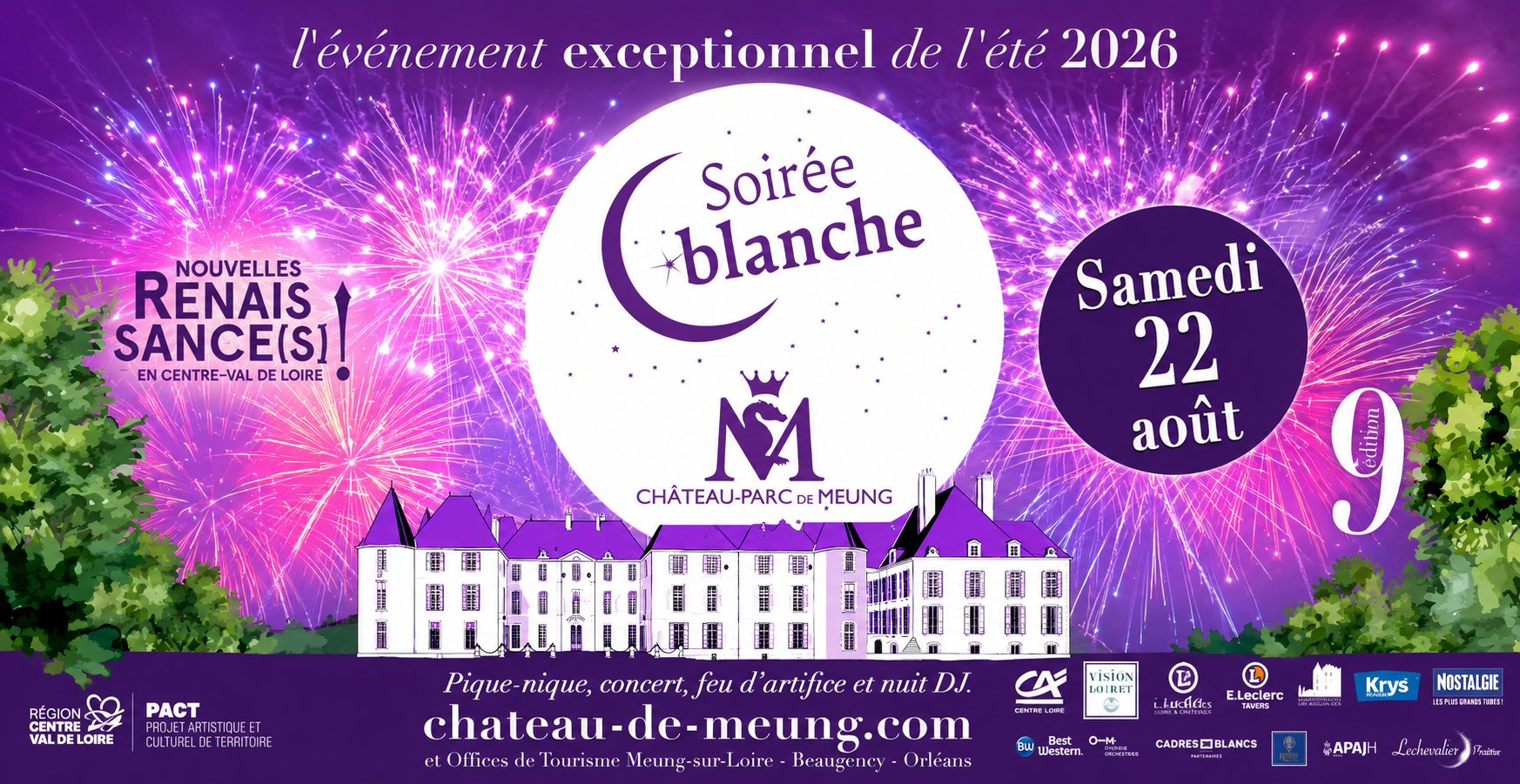 Grande Soirée Blanche au Château de Meung-sur-Loire