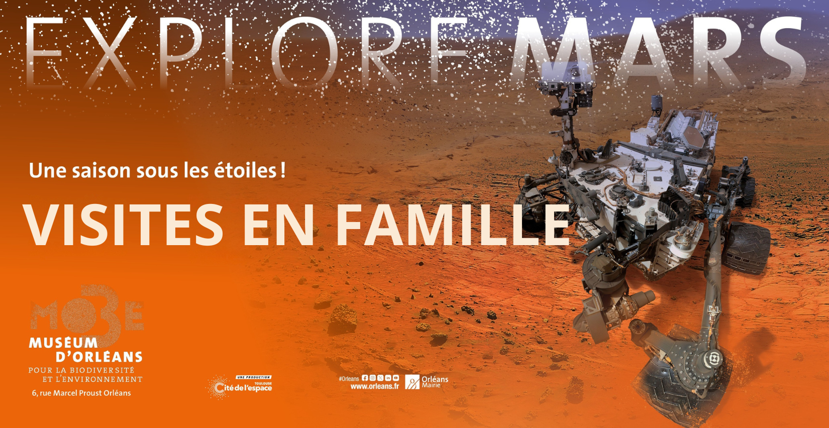 Visites en famille EXPLORE MARS au MOBE (Muséum d'Orléans)