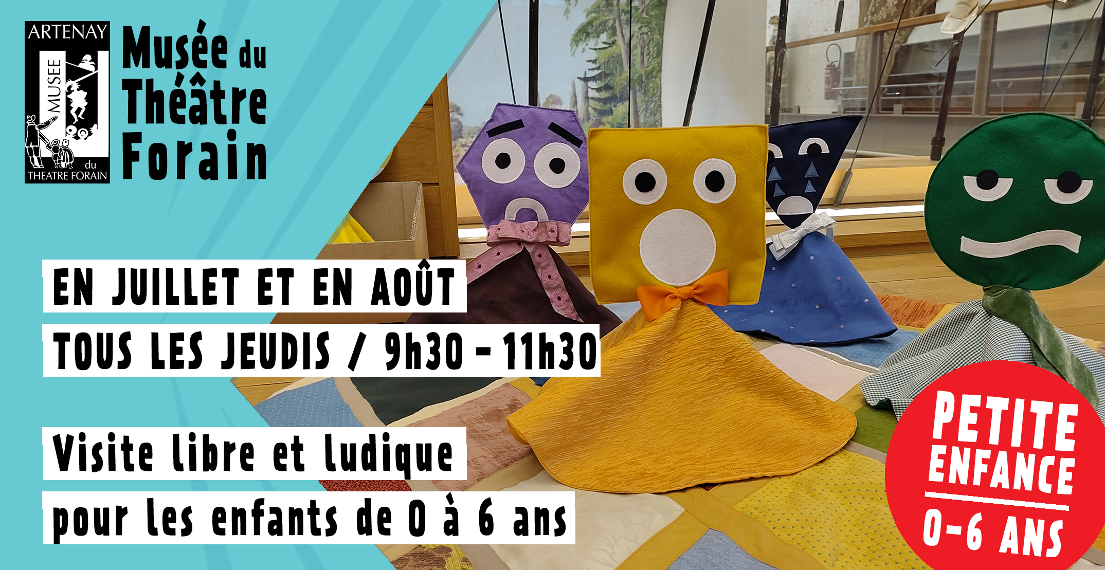 "Petite enfance" : Visite libre et ludique pour les enfants de 0 à 6 ans au Musée du Théâtre Forain à Artenay