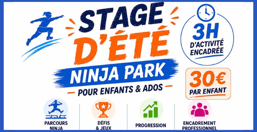 Stages Ninja Park à Saint-Jean-de-Braye