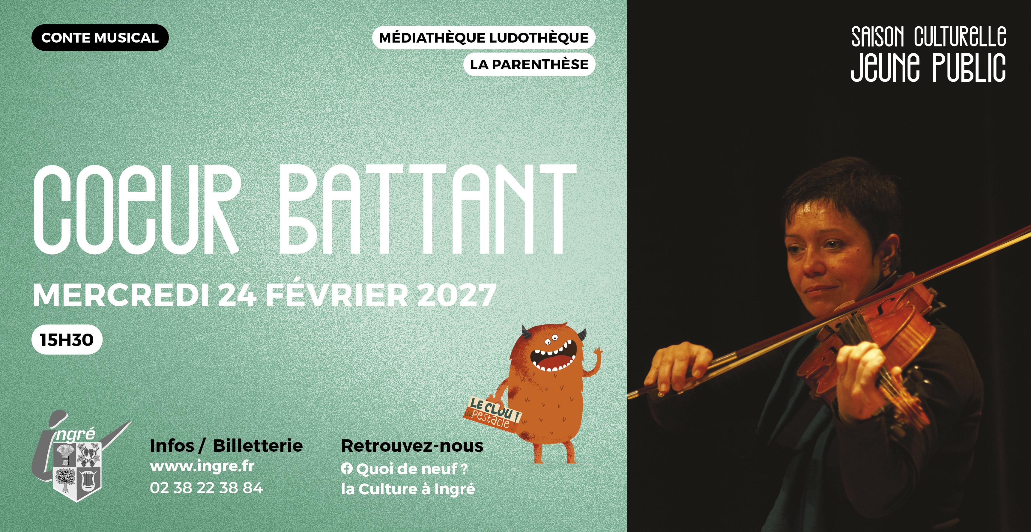 "Cœur Battant", conte musical jeune public à Ingré