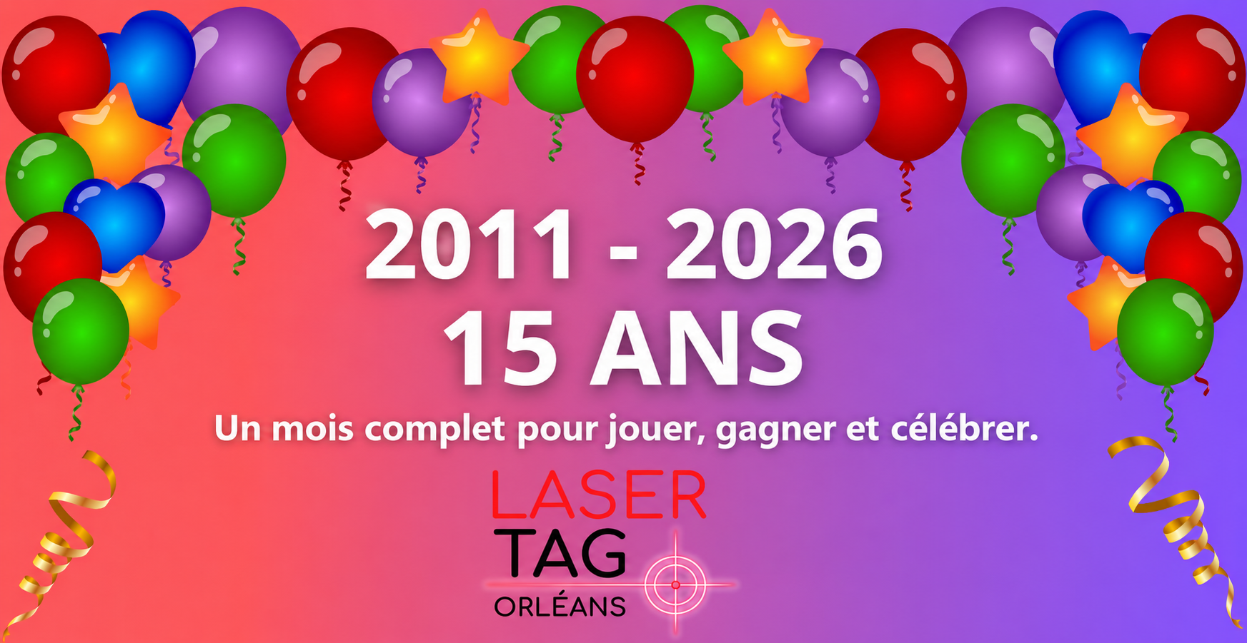 Laser Tag Orléans fête ses 15 ans : sessions illimitées et cadeaux à gagner !
