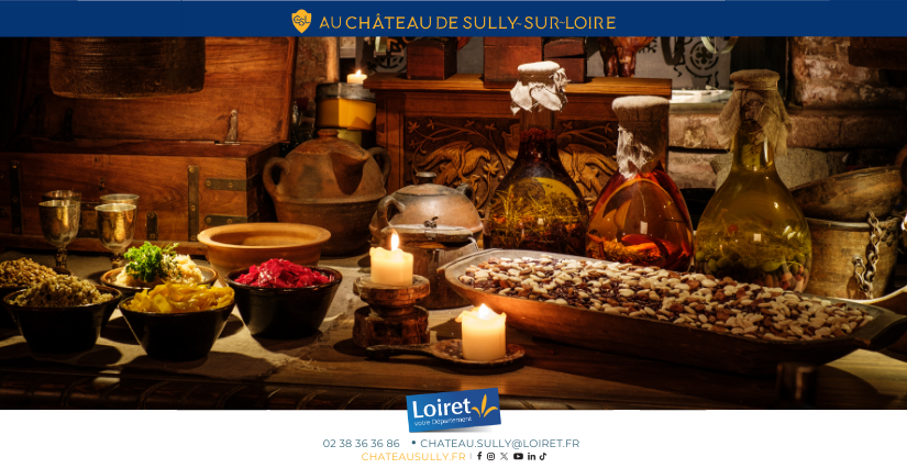 La gastronomie médiévale : animation au Château de Sully-sur-Loire