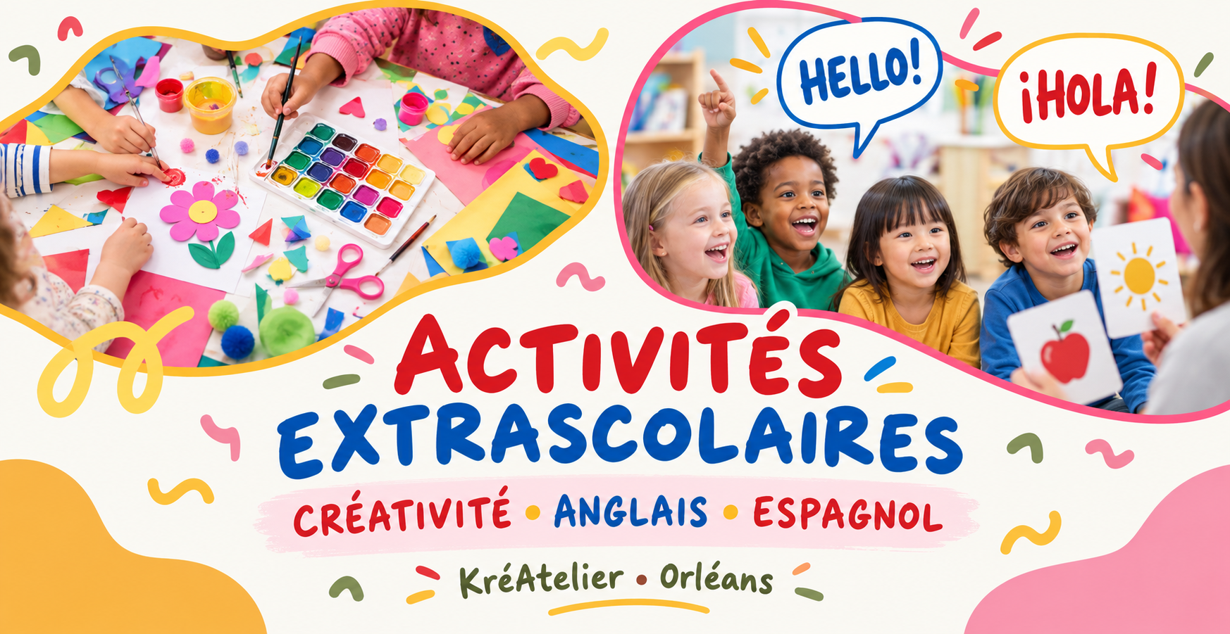 Activités extrascolaires à Orléans : ateliers créatifs et cours de langues chez KréAtelier